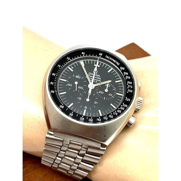 Omega Speedmaster Mark II Men's Watch 145.014 Swiss Manual Black Dial Vi… - Picture 4 of 14